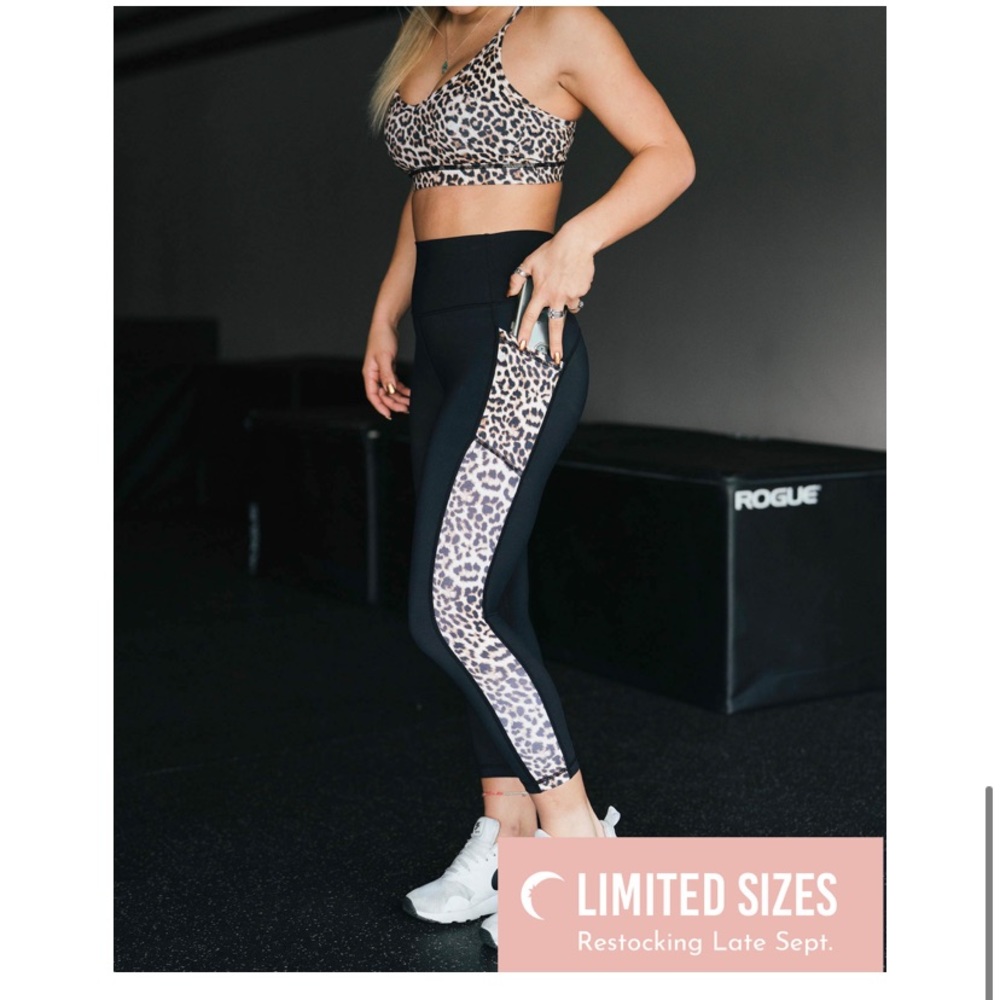 ZYIA Leopard Brilliant High Rise Capri